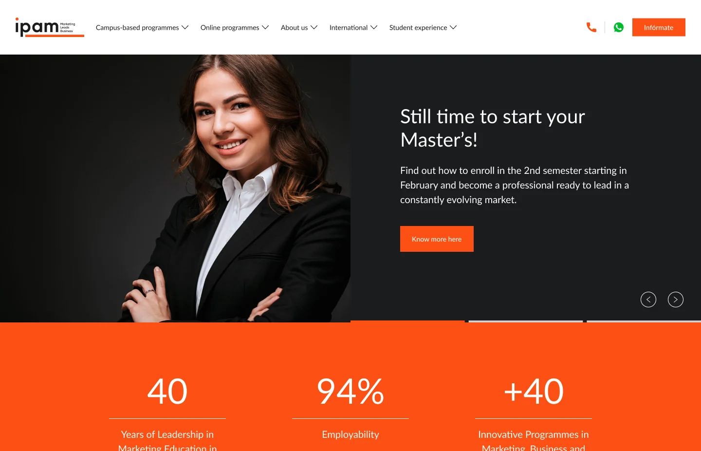 IPAM website screenshot 1